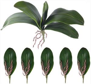 Fulles d'orquídies artificials